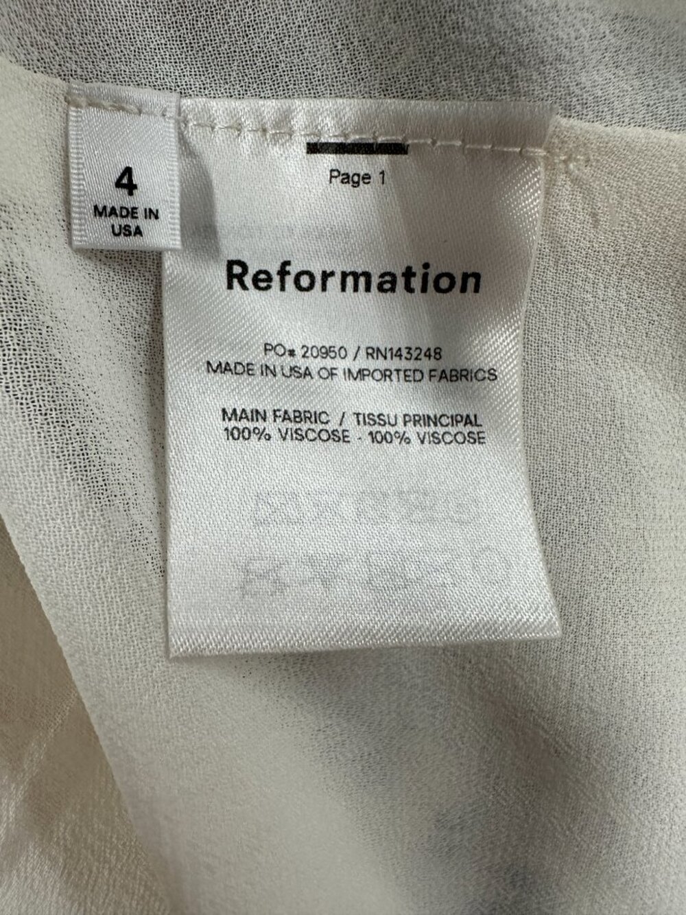 Reformation Nikita Midi Dress Pompadour Blue White Toile Floral 4 - Picture 6 of 6